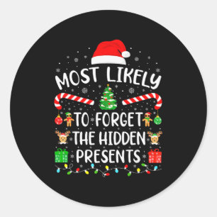 Hoogstwaarschijnlijk de verborgen cadeaus die over ronde sticker