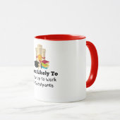 Hoogstwaarschijnlijk draag joggingbroek Afstuderen Mok (Voorkant rechts)