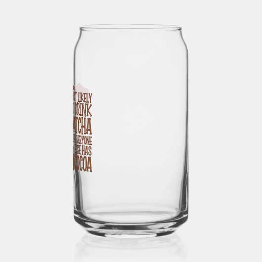 Hoogstwaarschijnlijk Drink Matcha en kijken Elf Xm Blikvorm Glas (Rechts)