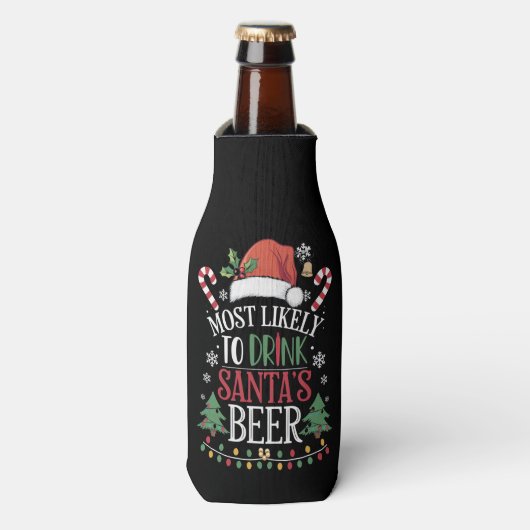 Hoogstwaarschijnlijk Drink Santa's Beer Matching X Flesjeskoeler (Fles Voorkant)