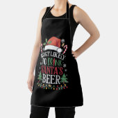 Hoogstwaarschijnlijk Drink Santa's Beer Matching X Schort (Insitu)