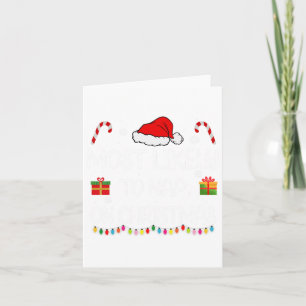 Hoogstwaarschijnlijk dutje op kerst familie grappi kaart