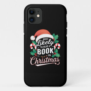 Hoogstwaarschijnlijk een boek lezen over Kerstmis iPhone 11 Hoesje