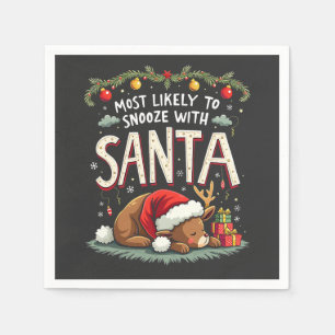 Hoogstwaarschijnlijk een dutje doen met Santa Slap Servet