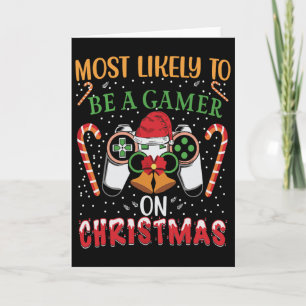 Hoogstwaarschijnlijk een gamer op Christmas Play V Kaart