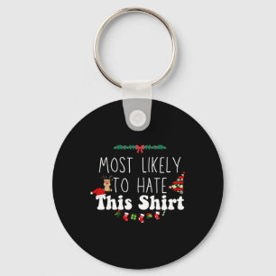 Hoogstwaarschijnlijk een hekel aan deze kerst met sleutelhanger