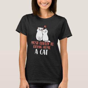 Hoogstwaarschijnlijk een lieve pluizige kat mee na t-shirt