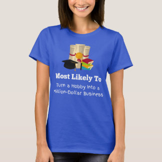 Hoogstwaarschijnlijk een miljonair leuk Afstuderen T-shirt
