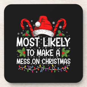 Hoogstwaarschijnlijk een rommeltje maken met Kerst Bier Onderzetter