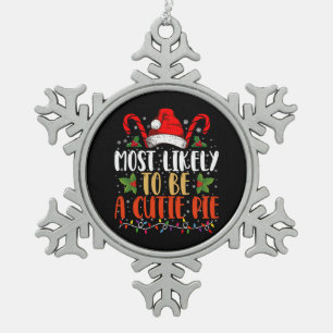 Hoogstwaarschijnlijk een schattig stukje Thanksgiv Tin Sneeuwvlok Ornament