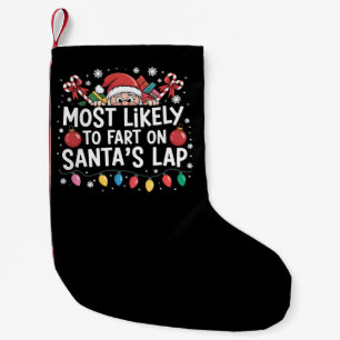Hoogstwaarschijnlijk een scheet op de schoot van k kleine kerstsok