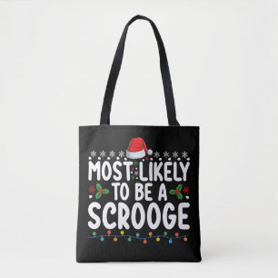 Hoogstwaarschijnlijk een Scrooge Leuk Familie-ontw Draagtas