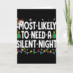 Hoogstwaarschijnlijk een stille nacht familie-matc kaart