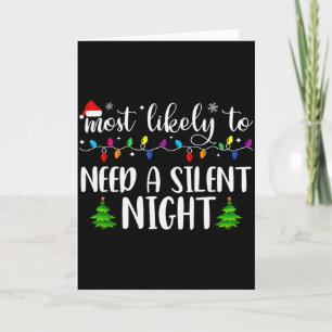 Hoogstwaarschijnlijk een stille nacht familie matc kaart