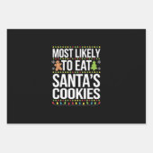 Hoogstwaarschijnlijk eet je kerstkoekjes Xmas Inpakpapier Vel (Voorkant)