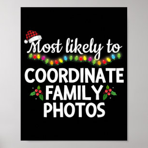 Hoogstwaarschijnlijk familiefoto's coördineren die poster