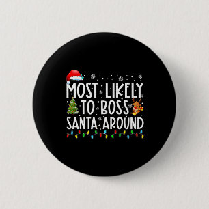 Hoogstwaarschijnlijk gaat deze baas over Kerstman Ronde Button 5,7 Cm