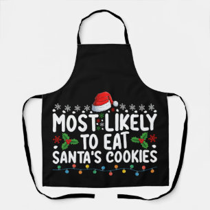 Hoogstwaarschijnlijk gaat Kerstmis de koekjes van  Schort