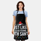 Hoogstwaarschijnlijk gaat vissen met de Kerstman G Schort (Gedragen)