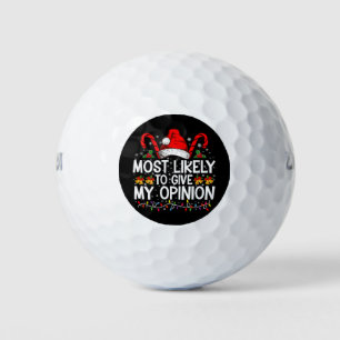Hoogstwaarschijnlijk Geef Ik Mijn Mening Grappige Golfballen