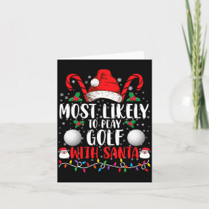 Hoogstwaarschijnlijk golf spelen met Kerstman Fami Kaart