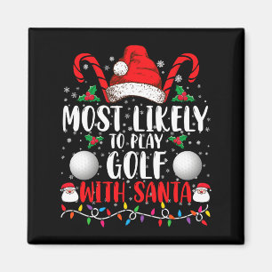 Hoogstwaarschijnlijk golf spelen met Kerstman Fami Magneet