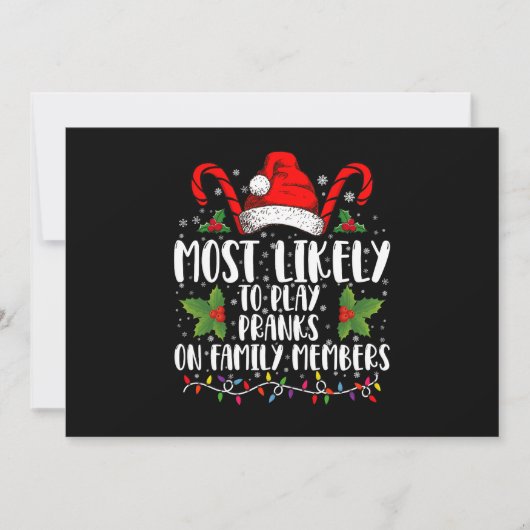Hoogstwaarschijnlijk grapjes uithaalt met familiel kaart (Voorkant)