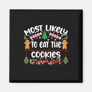 Hoogstwaarschijnlijk haat deze Kerstmis Pyjama Fam Magneet