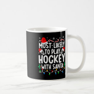 Hoogstwaarschijnlijk hockey spelen met de Kerstman Koffiemok
