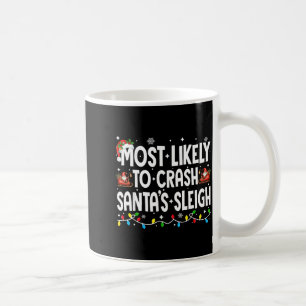 Hoogstwaarschijnlijk Kerstman Sleigh Familie Match Koffiemok