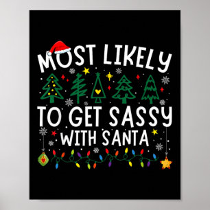 Hoogstwaarschijnlijk krijg je Sy met Kerstman Kers Poster