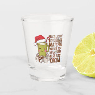 Hoogstwaarschijnlijk Matcha Drinken Terwijl Iedere Shot Glas