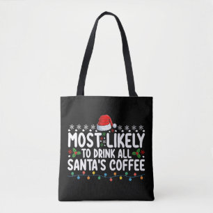 Hoogstwaarschijnlijk om alle koffie van de Kerstma Draagtas