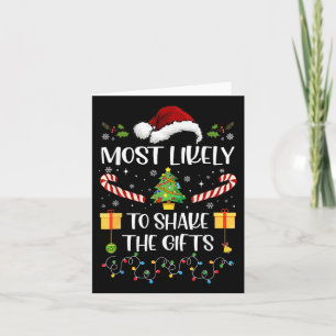 Hoogstwaarschijnlijk om de cadeaus te schudden, bi kaart