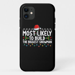 Hoogstwaarschijnlijk om de grootste sneeuwman snee iPhone 11 hoesje