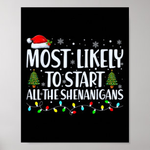 Hoogstwaarschijnlijk om de Kerst Shenanigans Famil Poster