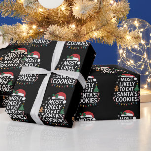 Hoogstwaarschijnlijk om de kerstkoekjes van de ker cadeaupapier