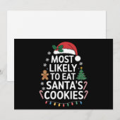 Hoogstwaarschijnlijk om de kerstkoekjes van de ker feestdagenkaart (Voorkant / Achterkant)