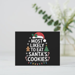 Hoogstwaarschijnlijk om de kerstkoekjes van de ker feestdagenkaart