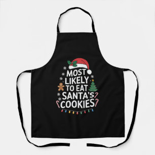 Hoogstwaarschijnlijk om de kerstkoekjes van de ker schort
