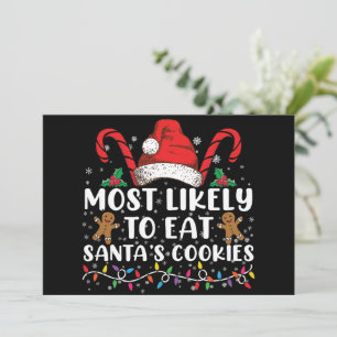 Hoogstwaarschijnlijk om de koekjes van de kerstman kaart