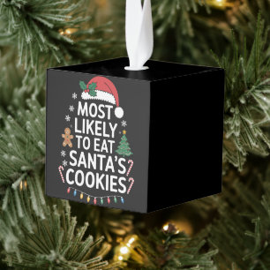 Hoogstwaarschijnlijk om de koekjes van de kerstman kubus ornament