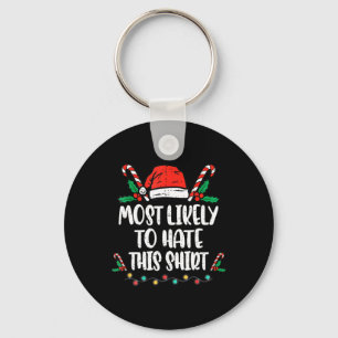 Hoogstwaarschijnlijk om deze familie kerst pyjama sleutelhanger