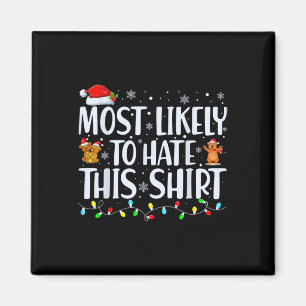 Hoogstwaarschijnlijk om deze Kerstmis pyjama famil Magneet