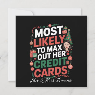 Hoogstwaarschijnlijk om haar credit Kaarten te max