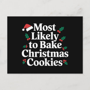 Hoogstwaarschijnlijk om Kerstkoekjes te Bakken Fam Briefkaart