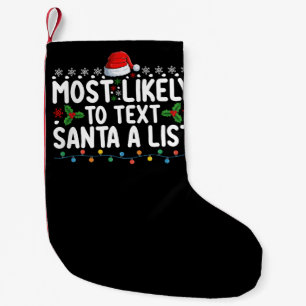 Hoogstwaarschijnlijk om Kerstman een lijst kerstva Kleine Kerstsok