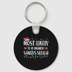 Hoogstwaarschijnlijk om Kerstmis Sinterklaas slee  Sleutelhanger
