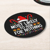 Hoogstwaarschijnlijk om niets te vragen dat overee ronde kartonnen onderzetter (Gebogen)