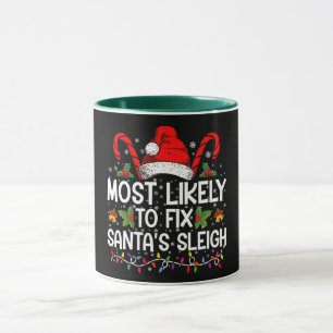 Hoogstwaarschijnlijk om Santa's slee repareren fam Mok